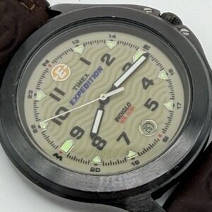 Timex Expedition Indiglo WR 50M 905 S7 Quartz Mens Field Watch - New Battery